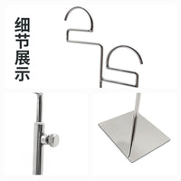 不锈钢领带架专柜展示陈列架家用收纳神器领带丝巾架子S型无痕架