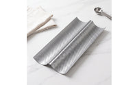 French Bread Pan Perforated French Bread Pan French Bread Tray Two-Slot Bakeware Double-Channel for Home Bakers, Oven