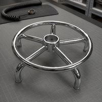 Chrome Bar Stool Base Screw Mount Chrome Stool Base Polished Shiny