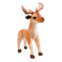 Deer Stuffed Animal Standing Deer Plushie Toy Woods-Style Cute for Children, Playroom, Nursery