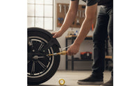 Brass Tire Chuck with Lever Clamp Space-Saving Air Chuck with Hose Fitting Threaded Connector Long-Lasting for Garage