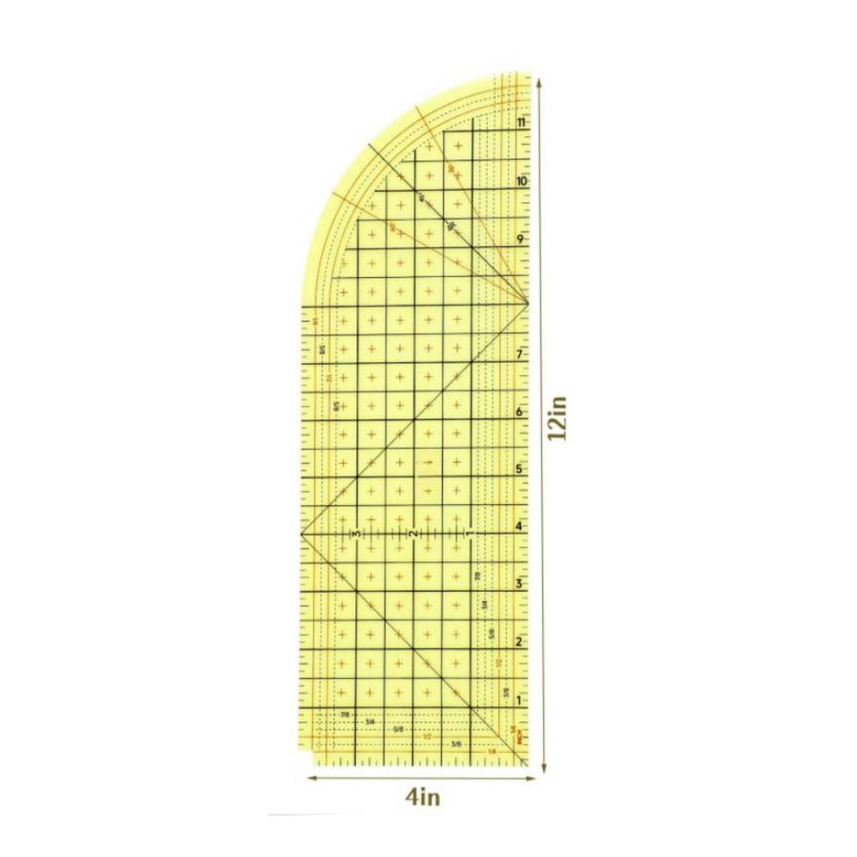 Hot Ironing Ruler Soft Heat Resistant Hemmer Ruler Easy to Use for Tailoring