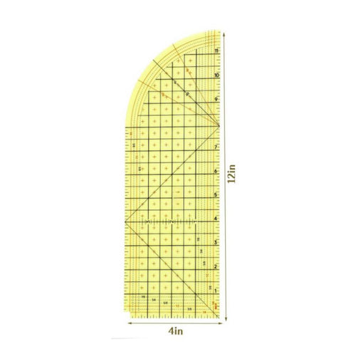 Hot Ironing Ruler Soft Heat Resistant Hemmer Ruler Easy to Use for Tailoring