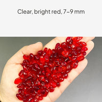 Red Glass Crystal Gravel for Aquariums and Decor