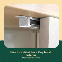 Stainless steel attractive door latch, sturdy cabinet latch, firm closure for closet drawers