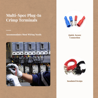 Insulated spade terminal for copper wire