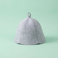 Sauna Hat for Women and Men with 200g Wool Felt for Heat Protection, Steam Cap for and Bathroom, Water Absorbent Non-Woven Material