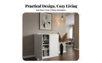 Balcony Storage Unit Waterproof Steel Storage Cabinet Large Capacity Standing Floor Cabinet for Adults, Office Workers, Outdoor, Hallway, Entryway