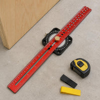Adjustable Compass Ruler Multi-Function Woodworking Marking Gauge Two-Way Scale