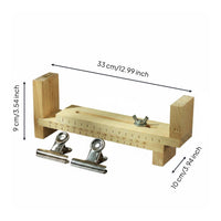 Wooden Bracelet Jig DIY Craft Braiding Frame Clamp Ruler Scale