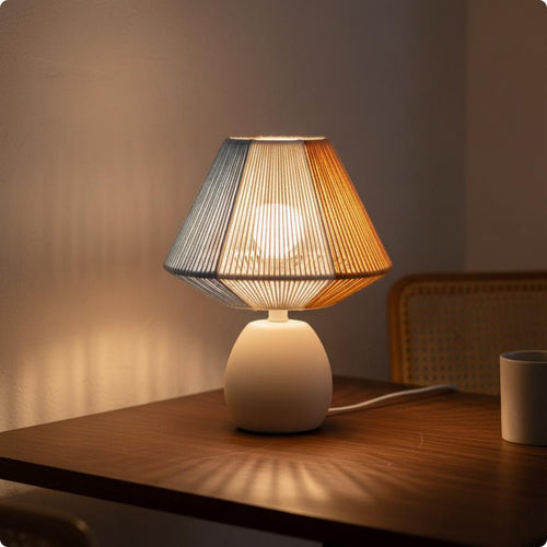 Cotton Rope Lampshade Handmade Cotton Rope Lamp Shade Creative for Guesthouse