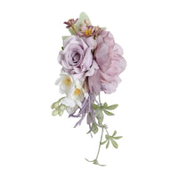 Artificial Corsage Formal Textile Flower Corsage Elegant for Prom, Grooms
