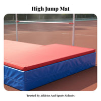 High Jump Landing Mat Tear-Resistant Backward Flop Flop Mat Zippered Cover Pole Jump Landing Landing Area for Athletes, Students, Gymnasium