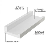 Solid Wood Wall Shelves for Living Room, Large Wooden Shelves for Wall, Minimalist Decor Wall Shelves, Wall Mounted Shelf for Living Room