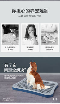 Large Dog Toilet Tray with Wall for Small and Medium Dogs