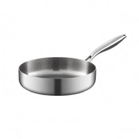 Hammered Titanium Skillet All Cooktop Compatible Uncoated Titanium Pan