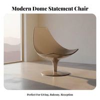 dome-shaped dome Chair Light Luxury Upholstered Armchair Nordic Inspired Creative Shape for Book Lovers, Reception Area, Bedroom