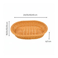 Bread Basket Tray Multipurpose Home Storage Rustic