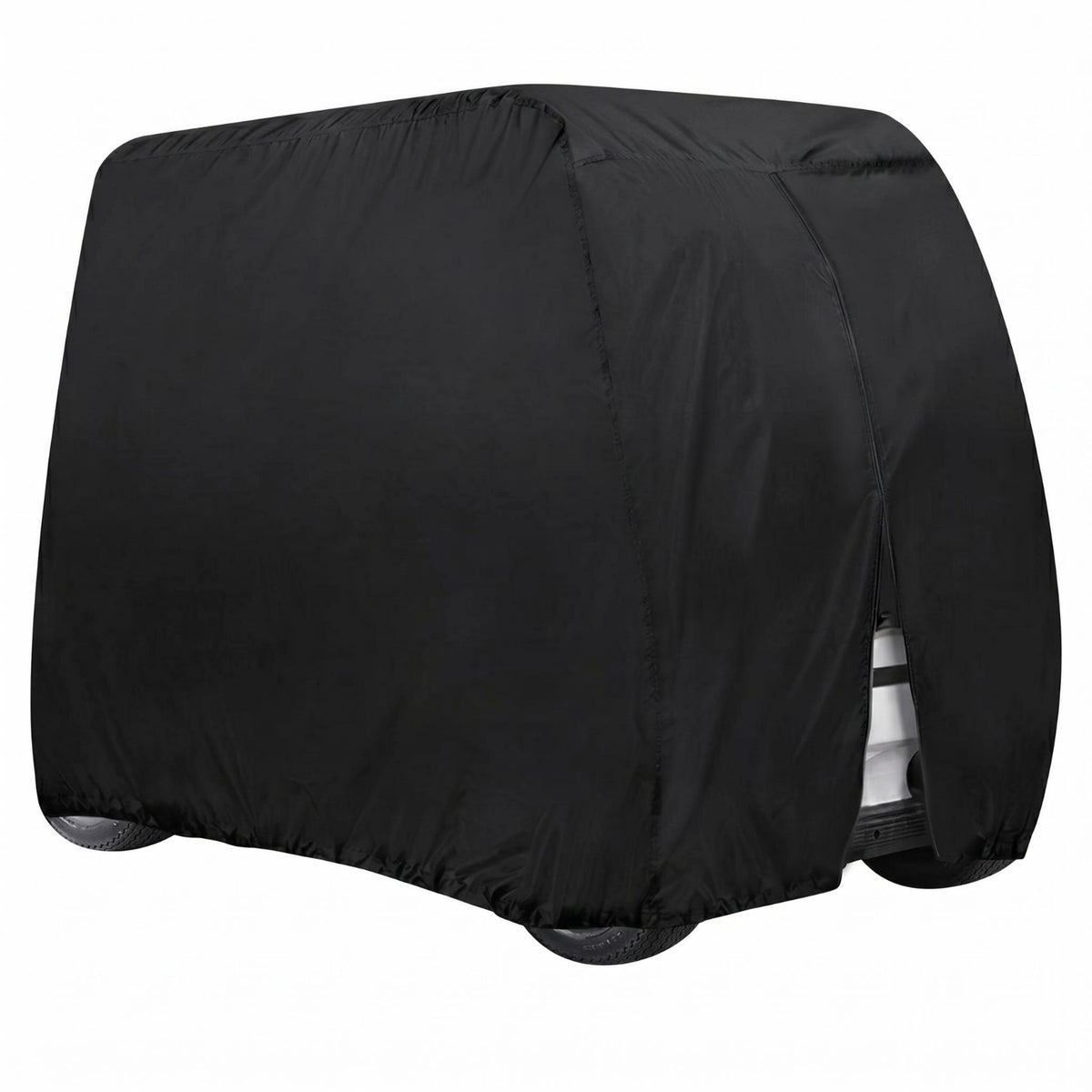 Waterproof Golf Vehicle Cover Silver-Coated Full Coverage Golf Vehicle Cover Black