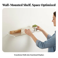 Floating Acrylic Shelf Minimalist Design Display Ledge Space Saving for Students