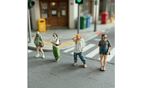 4 Pieces Painted Miniature Figure Detailed Scale Model Figure Vibrant Toy Compact for Collectors