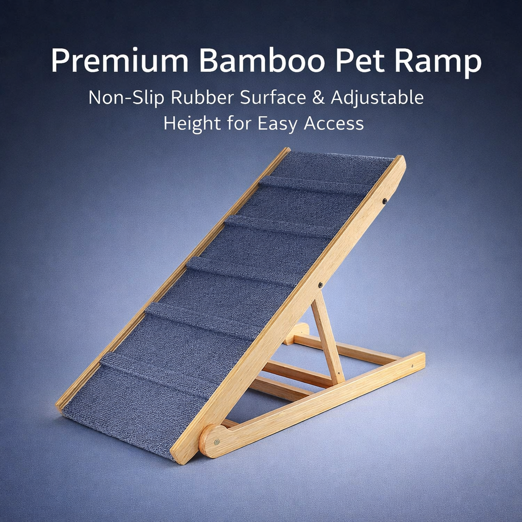Dog Steps for Sofa and Bed Access with Rubber Surface, Compact Ramp for Small and Furniture