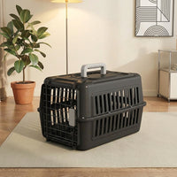 Portable Pet Carrier with Design Patent, Hard-Sided PP Material Cat Carrier for Car Pet Carrier Use