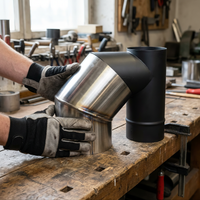 Stainless Steel 45-Degree Elbow for Stove Flue Pipe