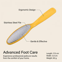8 in 1 Stainless Steel Foot File Callus Remover Set, Professional Pedicure Tool Kit for Adults, Multi Purpose Home Bathroom Use
