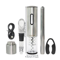 Electric Wine Opener with Foil Cordless for Dinner Parties, Home Bar