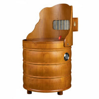Folding Moxibustion Chair Metal Wooden Moxibustion Chair Curved Backrest