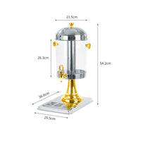 Drink Dispenser Transparent Tap Dispenser Domed Lid