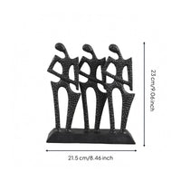 Abstract Metal Figure Cutout Design Textured Metal Ornament Decorative Piece Decor Piece for Entryway