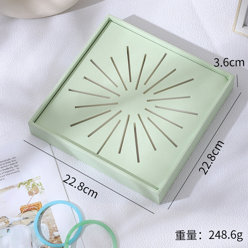 Green / Square Bracelet Tray