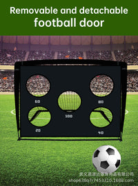 Portable 2-in-1 Five-Hole Soccer Goal with 420D Oxford Cloth, Easy Assembly, Foldable