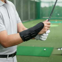 Stabilizing Golf Wrist Hinge Coach Adjustable Golf Wrist Brace Supportive Training Aid Padded for Golfers, Beginners, Driving Range, Home