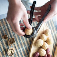 Manual Nutcracker Serrated Grip Kitchen Tool Textured Surface