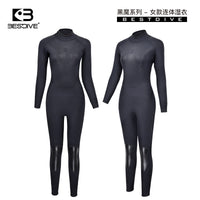 BESTDIVE潜好 3.5/5mm黑魔系列水肺分体连体潜水服湿衣男女潜水衣.