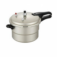 Korean Design Two-in-One Use Pressure Cooker Induction & Gas Cooktop Compatible High Pressure Cooking Pot Even Heat Distribution Fast Cooking Pot Airtight Sealing for Chefs, Commercial Kitchens