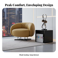 Suspended Armchair Minimalist Design Lounge Chair Modern Aesthetic Ergonomic Comfort for Homeowners, Interior Decorators