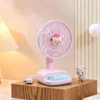 Cartoon Desk Fan 3-Speed Adjustment Cute Creature Desk Fan for Dorm Room