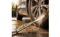 Metal Body Straight-Spray Nozzle Tapered Tip Ball-Valve Nozzle Threaded Garden Hose Sprayer Compact