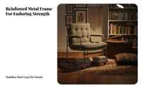 Upholstered accent Chair Nordic Design Movable Single Sofa Retro and design Comfortable for Renters
