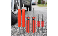 6 Pieces Tire  Core Removal Tool Metal Tire  Core Remover Slotted for Mechanics, Home Mechanics, Garage, Workshop, Roadside Emergency