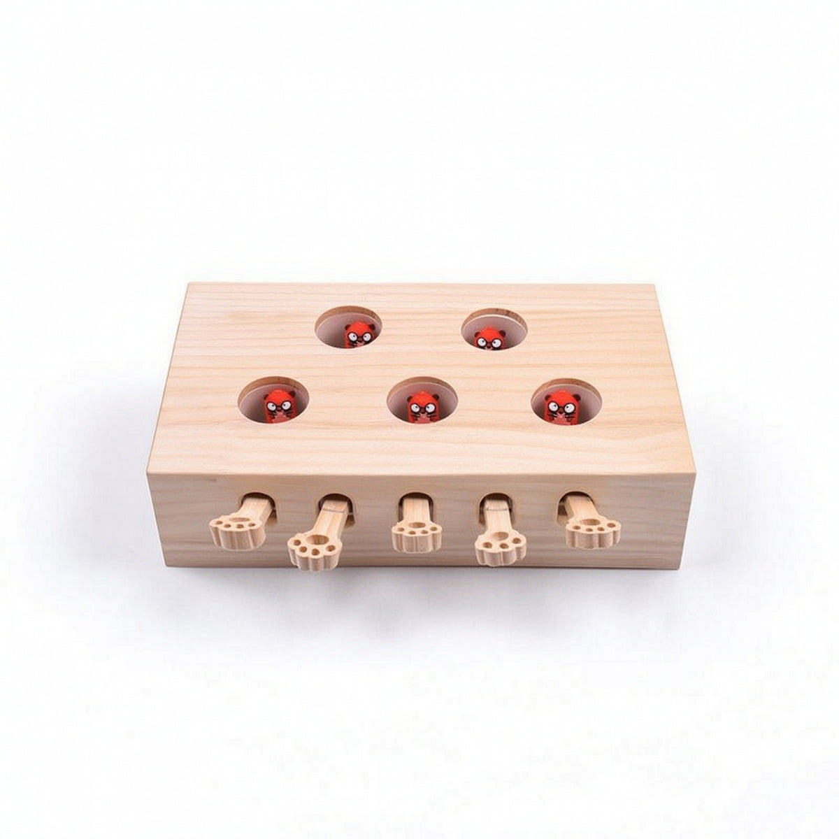 Interactive Cat Puzzle Box Toy Wooden Interactive Cat Puzzle Toy Indoor for Cats, Apartment
