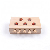 Interactive Cat Puzzle Box Toy Wooden Interactive Cat Puzzle Toy Indoor for Cats, Apartment