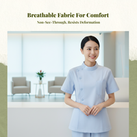 Wrinkle-Resistant Scrubs Set for Women Medical Uniform