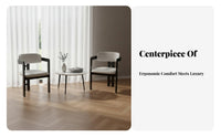 Upholstered Armchair Stylish Padded Rearless Designrear Armchair With Arms Minimalist Design for Adults, Restaurant
