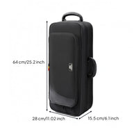 Saxophone Case Bag Black Instrument Storage Zippered
