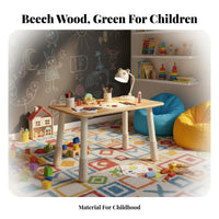 young child Drawing Table with Paper Roll sturdy Wood Construction Play Desk at no extra cost